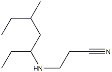 3-[(5-methylheptan-3-yl)amino]propanenitrile Struktur