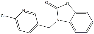 3-[(6-chloropyridin-3-yl)methyl]-2,3-dihydro-1,3-benzoxazol-2-one Struktur