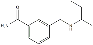 3-[(butan-2-ylamino)methyl]benzamide Struktur