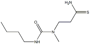 3-[(butylcarbamoyl)(methyl)amino]propanethioamide Struktur