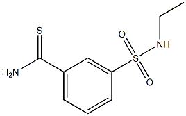 3-[(ethylamino)sulfonyl]benzenecarbothioamide Struktur