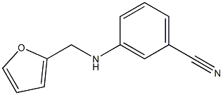 3-[(furan-2-ylmethyl)amino]benzonitrile Struktur