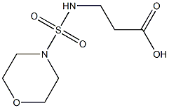 3-[(morpholine-4-sulfonyl)amino]propanoic acid Struktur