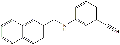 3-[(naphthalen-2-ylmethyl)amino]benzonitrile Struktur