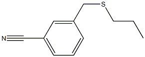 3-[(propylsulfanyl)methyl]benzonitrile Struktur