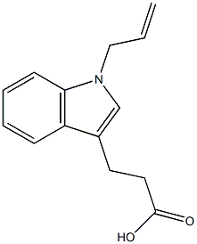 3-[1-(prop-2-en-1-yl)-1H-indol-3-yl]propanoic acid Struktur