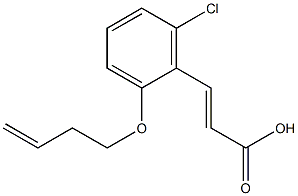 3-[2-(but-3-en-1-yloxy)-6-chlorophenyl]prop-2-enoic acid Struktur