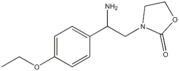 3-[2-amino-2-(4-ethoxyphenyl)ethyl]-1,3-oxazolidin-2-one Struktur