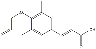 3-[3,5-dimethyl-4-(prop-2-en-1-yloxy)phenyl]prop-2-enoic acid Struktur