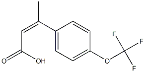 3-[4-(trifluoromethoxy)phenyl]but-2-enoic acid Struktur