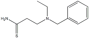 3-[benzyl(ethyl)amino]propanethioamide Struktur