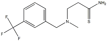 3-[methyl({[3-(trifluoromethyl)phenyl]methyl})amino]propanethioamide Struktur