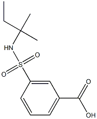 3-{[(1,1-dimethylpropyl)amino]sulfonyl}benzoic acid Struktur