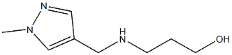 3-{[(1-methyl-1H-pyrazol-4-yl)methyl]amino}propan-1-ol Structure