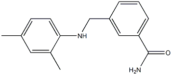 3-{[(2,4-dimethylphenyl)amino]methyl}benzamide Struktur