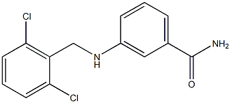 3-{[(2,6-dichlorophenyl)methyl]amino}benzamide Struktur