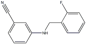 3-{[(2-fluorophenyl)methyl]amino}benzonitrile Struktur