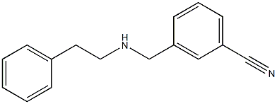 3-{[(2-phenylethyl)amino]methyl}benzonitrile Struktur