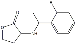 3-{[1-(2-fluorophenyl)ethyl]amino}oxolan-2-one Struktur