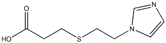 3-{[2-(1H-imidazol-1-yl)ethyl]sulfanyl}propanoic acid Struktur