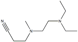 3-{[2-(diethylamino)ethyl](methyl)amino}propanenitrile Struktur