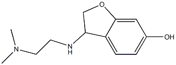 3-{[2-(dimethylamino)ethyl]amino}-2,3-dihydro-1-benzofuran-6-ol Struktur