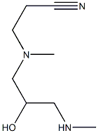 3-{[2-hydroxy-3-(methylamino)propyl](methyl)amino}propanenitrile Struktur