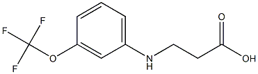 3-{[3-(trifluoromethoxy)phenyl]amino}propanoic acid Struktur