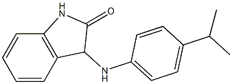 3-{[4-(propan-2-yl)phenyl]amino}-2,3-dihydro-1H-indol-2-one Struktur