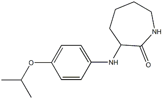 3-{[4-(propan-2-yloxy)phenyl]amino}azepan-2-one Struktur