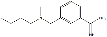 3-{[butyl(methyl)amino]methyl}benzenecarboximidamide Struktur