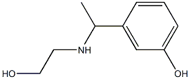 3-{1-[(2-hydroxyethyl)amino]ethyl}phenol Struktur