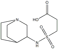 3-{1-azabicyclo[2.2.2]octan-3-ylsulfamoyl}propanoic acid Struktur