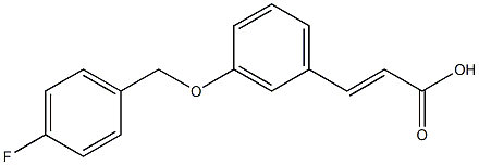 3-{3-[(4-fluorophenyl)methoxy]phenyl}prop-2-enoic acid Struktur