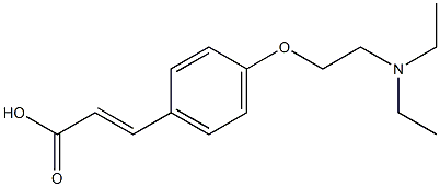 3-{4-[2-(diethylamino)ethoxy]phenyl}prop-2-enoic acid Struktur