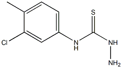 3-amino-1-(3-chloro-4-methylphenyl)thiourea Struktur