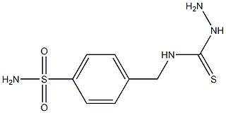 3-amino-1-[(4-sulfamoylphenyl)methyl]thiourea Struktur