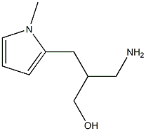 3-amino-2-[(1-methyl-1H-pyrrol-2-yl)methyl]propan-1-ol Struktur