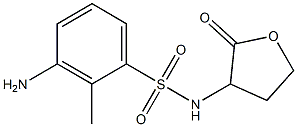 3-amino-2-methyl-N-(2-oxooxolan-3-yl)benzene-1-sulfonamide Struktur