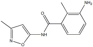 3-amino-2-methyl-N-(3-methyl-1,2-oxazol-5-yl)benzamide Struktur