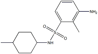 3-amino-2-methyl-N-(4-methylcyclohexyl)benzene-1-sulfonamide Struktur