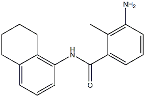 3-amino-2-methyl-N-(5,6,7,8-tetrahydronaphthalen-1-yl)benzamide Struktur