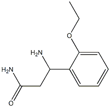 3-amino-3-(2-ethoxyphenyl)propanamide Struktur