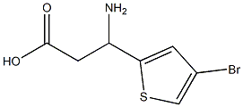 3-amino-3-(4-bromothiophen-2-yl)propanoic acid Struktur