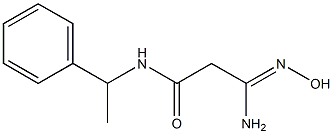 3-amino-3-(hydroxyimino)-N-(1-phenylethyl)propanamide Struktur