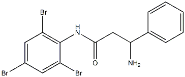 3-amino-3-phenyl-N-(2,4,6-tribromophenyl)propanamide Struktur