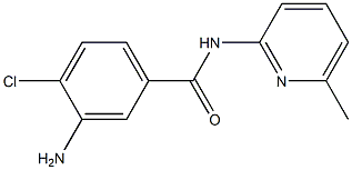 3-amino-4-chloro-N-(6-methylpyridin-2-yl)benzamide Struktur