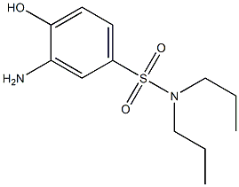 3-amino-4-hydroxy-N,N-dipropylbenzene-1-sulfonamide Struktur