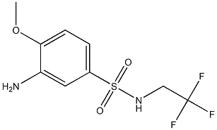 3-amino-4-methoxy-N-(2,2,2-trifluoroethyl)benzene-1-sulfonamide Struktur