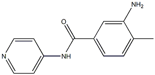 3-amino-4-methyl-N-pyridin-4-ylbenzamide Struktur